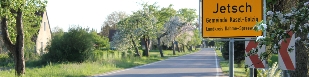 Ortsschild Jetsch